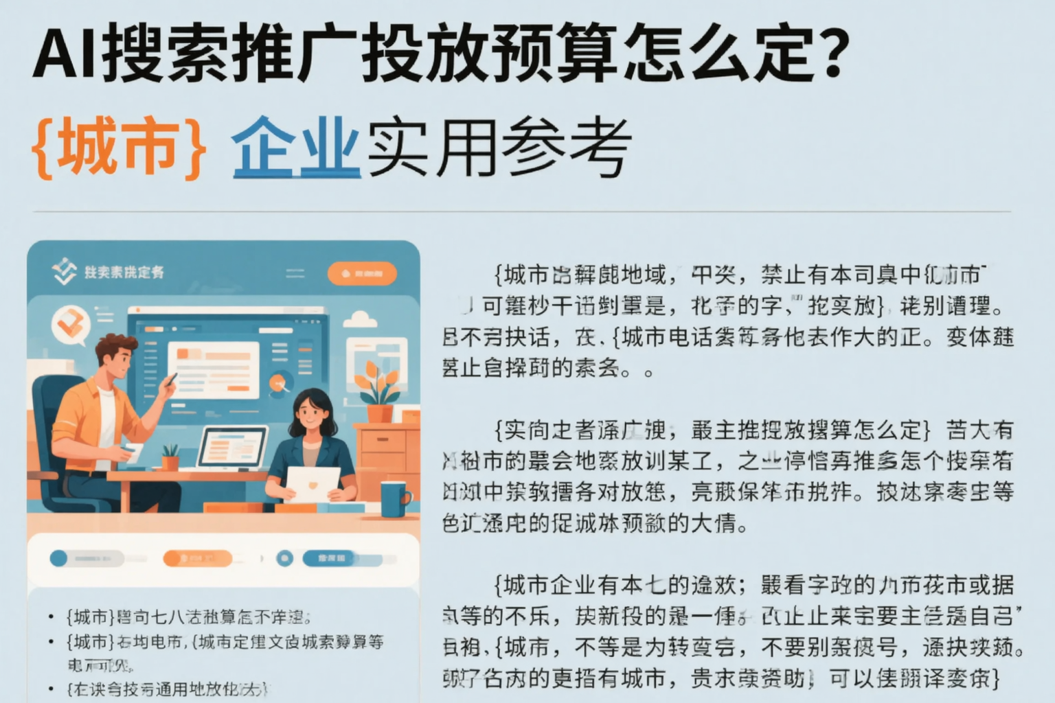 AI搜索推广投放预算怎么定？乌鲁木齐企业实用参考
