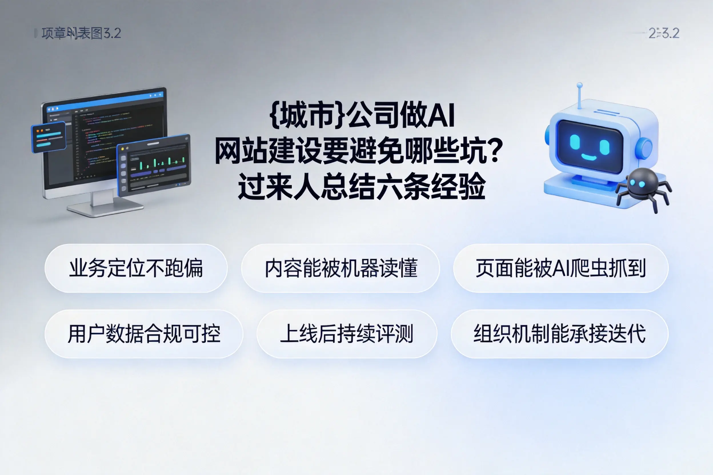 乌鲁木齐公司做AI网站建设要避免哪些坑？过来人总结六条经验