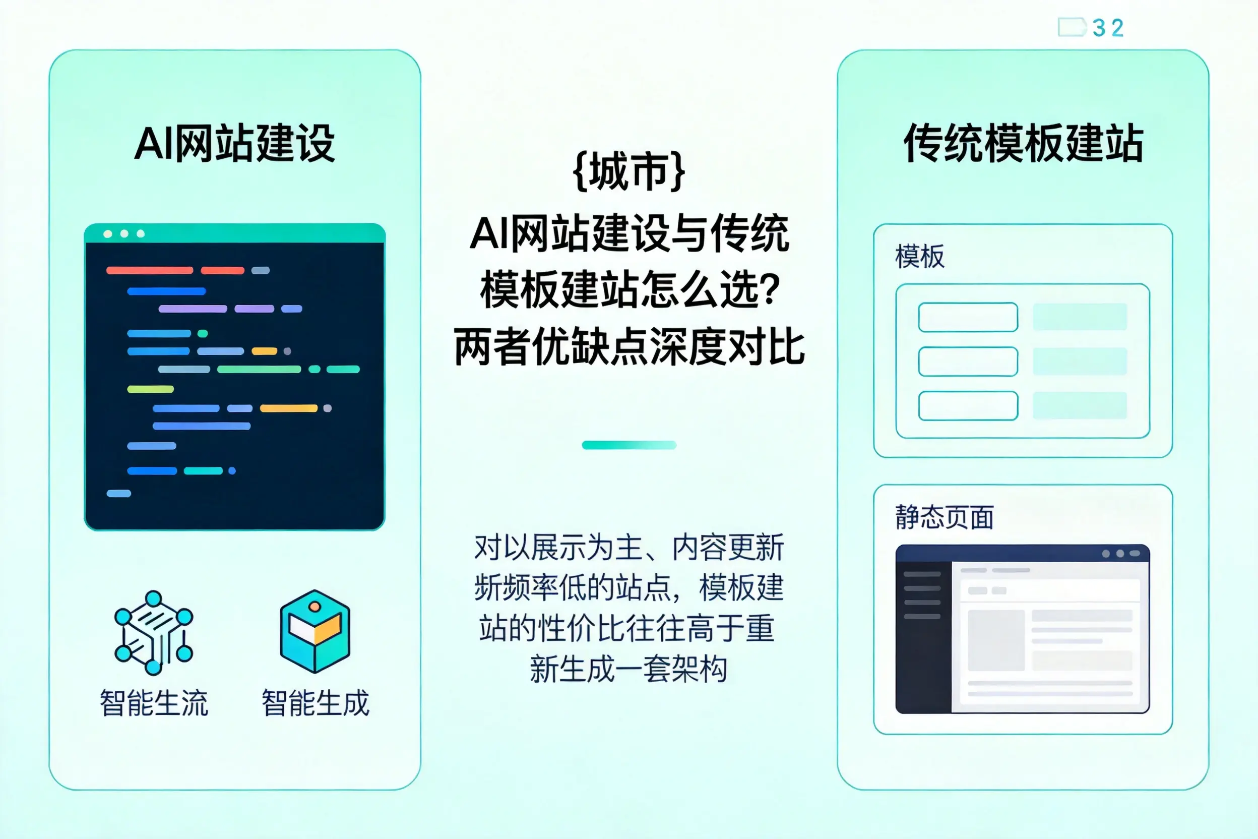 乌鲁木齐AI网站建设与传统模板建站怎么选？两者优缺点深度对比