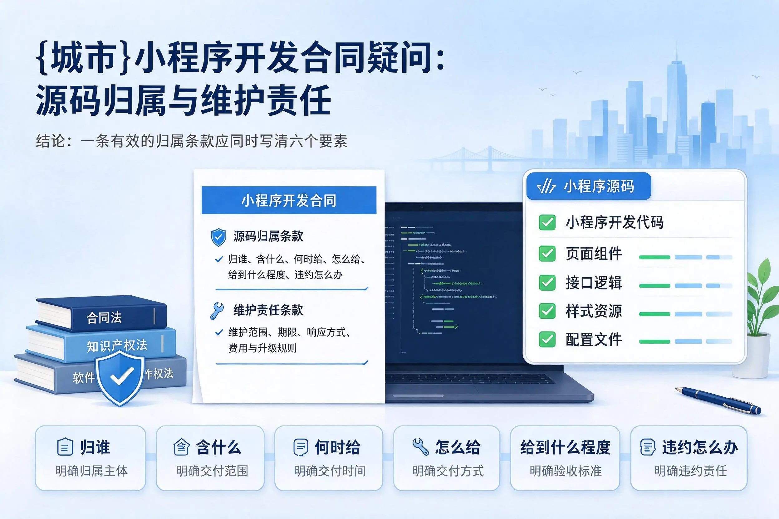 乌鲁木齐小程序开发合同疑问:源码归属与维护责任