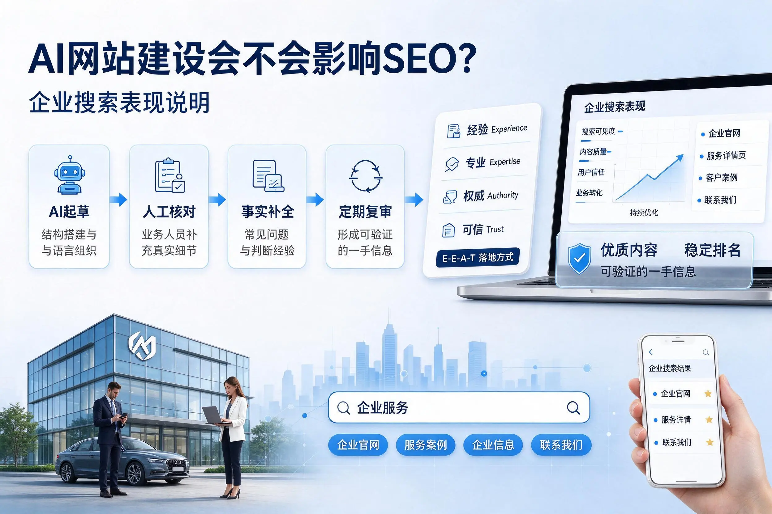 AI网站建设会不会影响SEO?乌鲁木齐企业搜索表现说明
