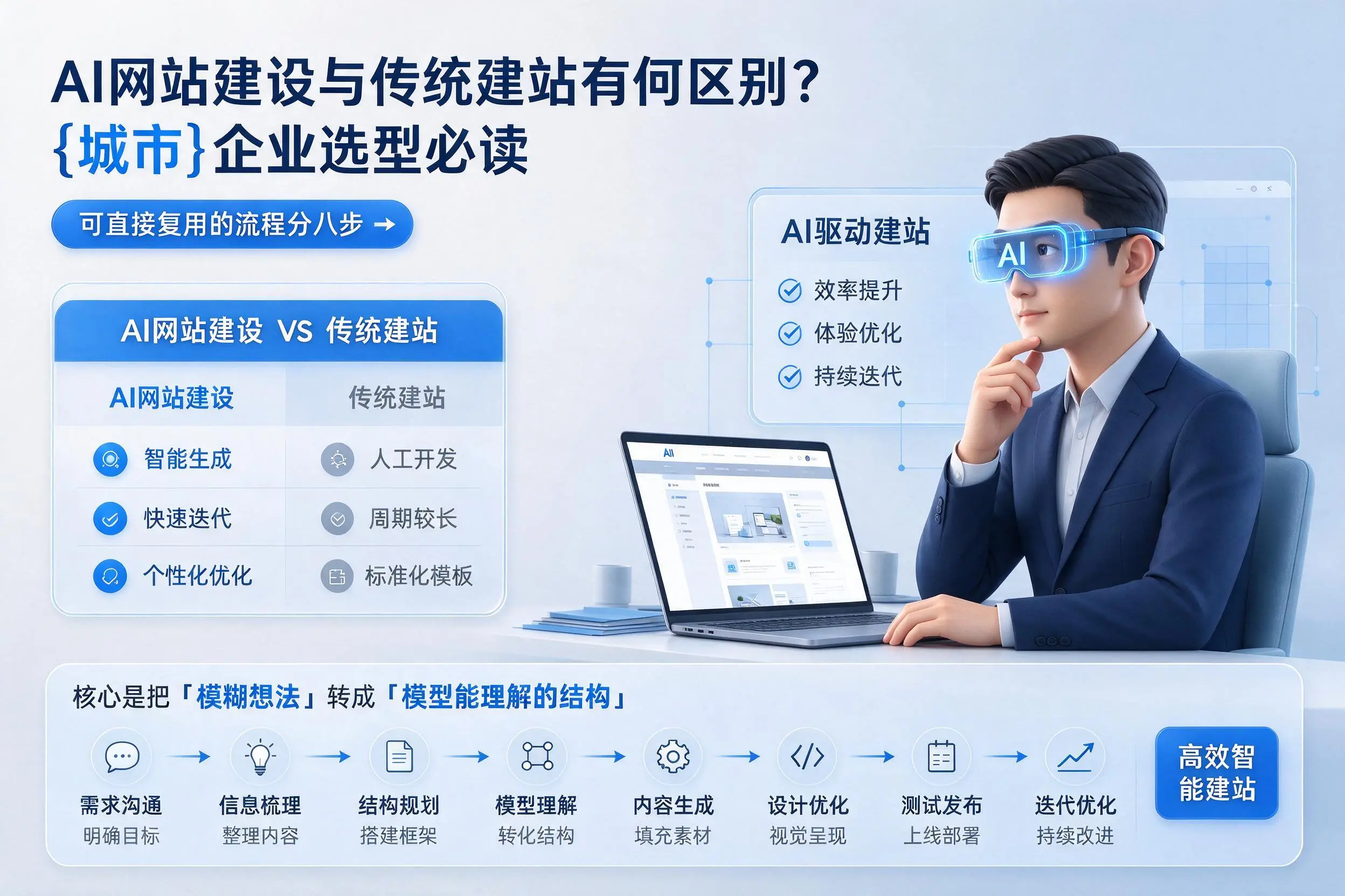 AI网站建设与传统建站有何区别？乌鲁木齐企业选型必读