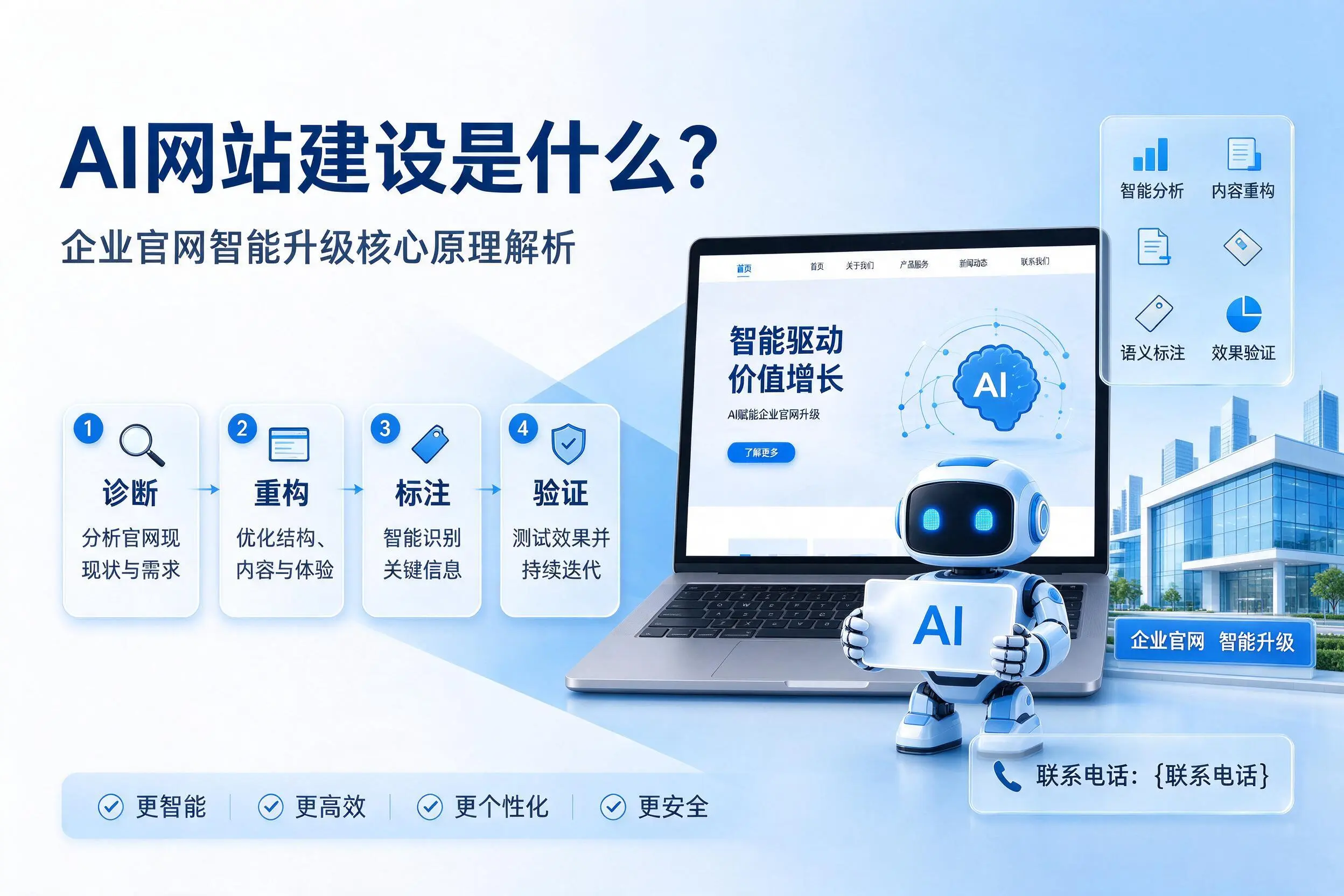 AI网站建设是什么？乌鲁木齐企业官网智能升级核心原理解析