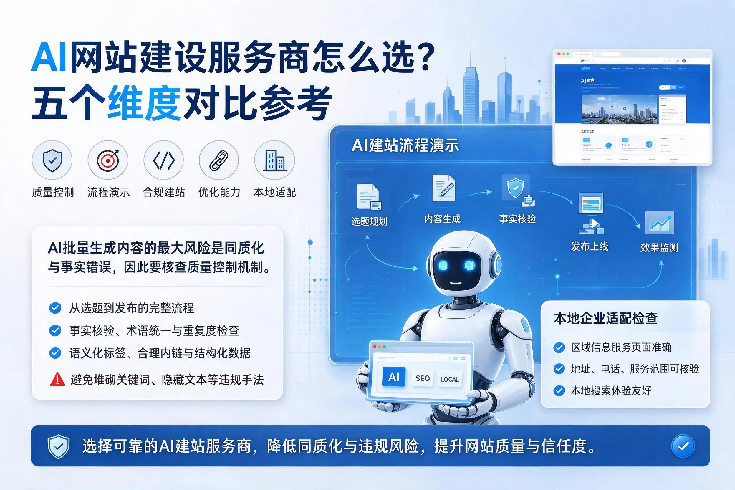 乌鲁木齐AI网站建设服务商怎么选？五个维度对比参考