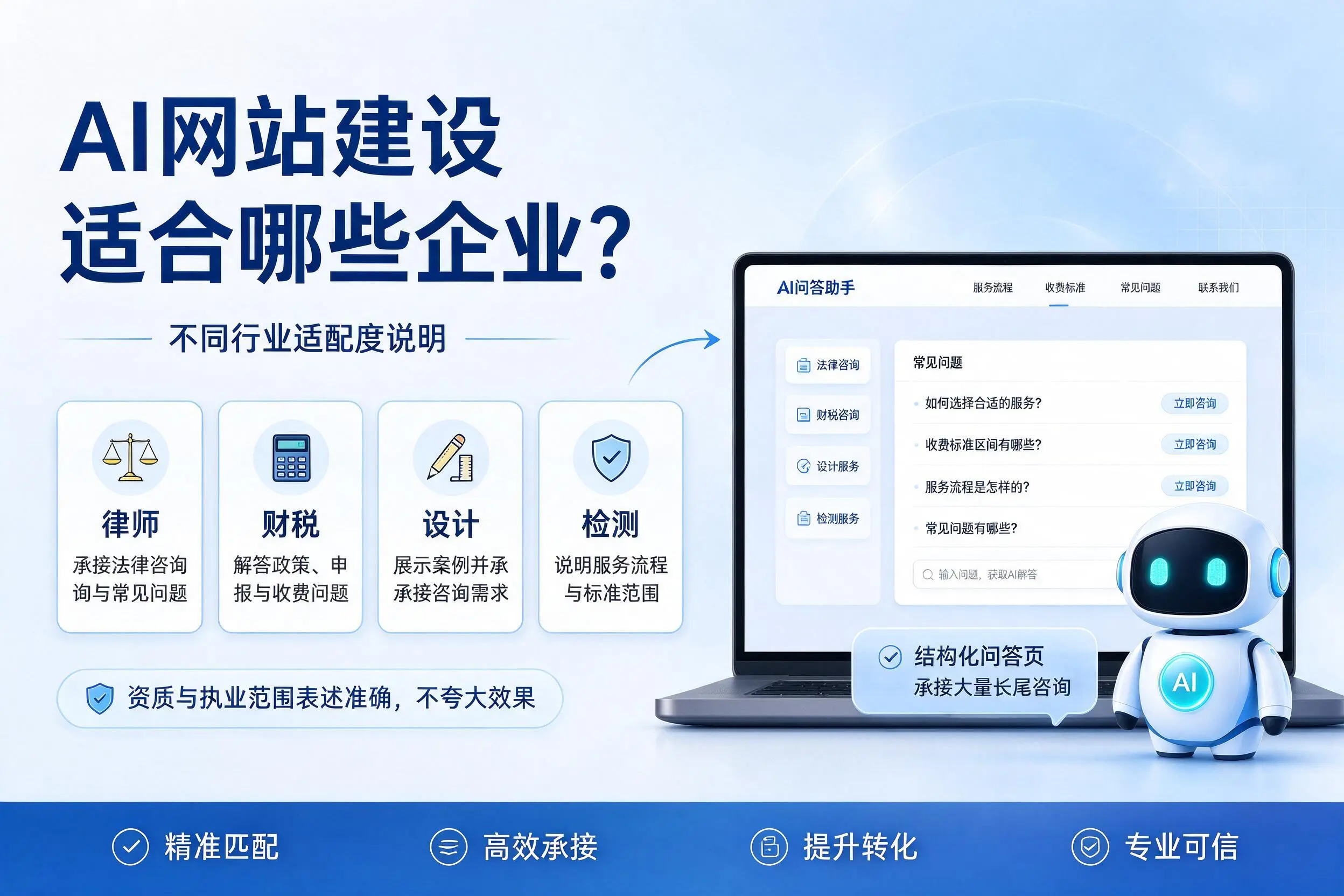 AI网站建设适合哪些企业?乌鲁木齐不同行业适配度说明