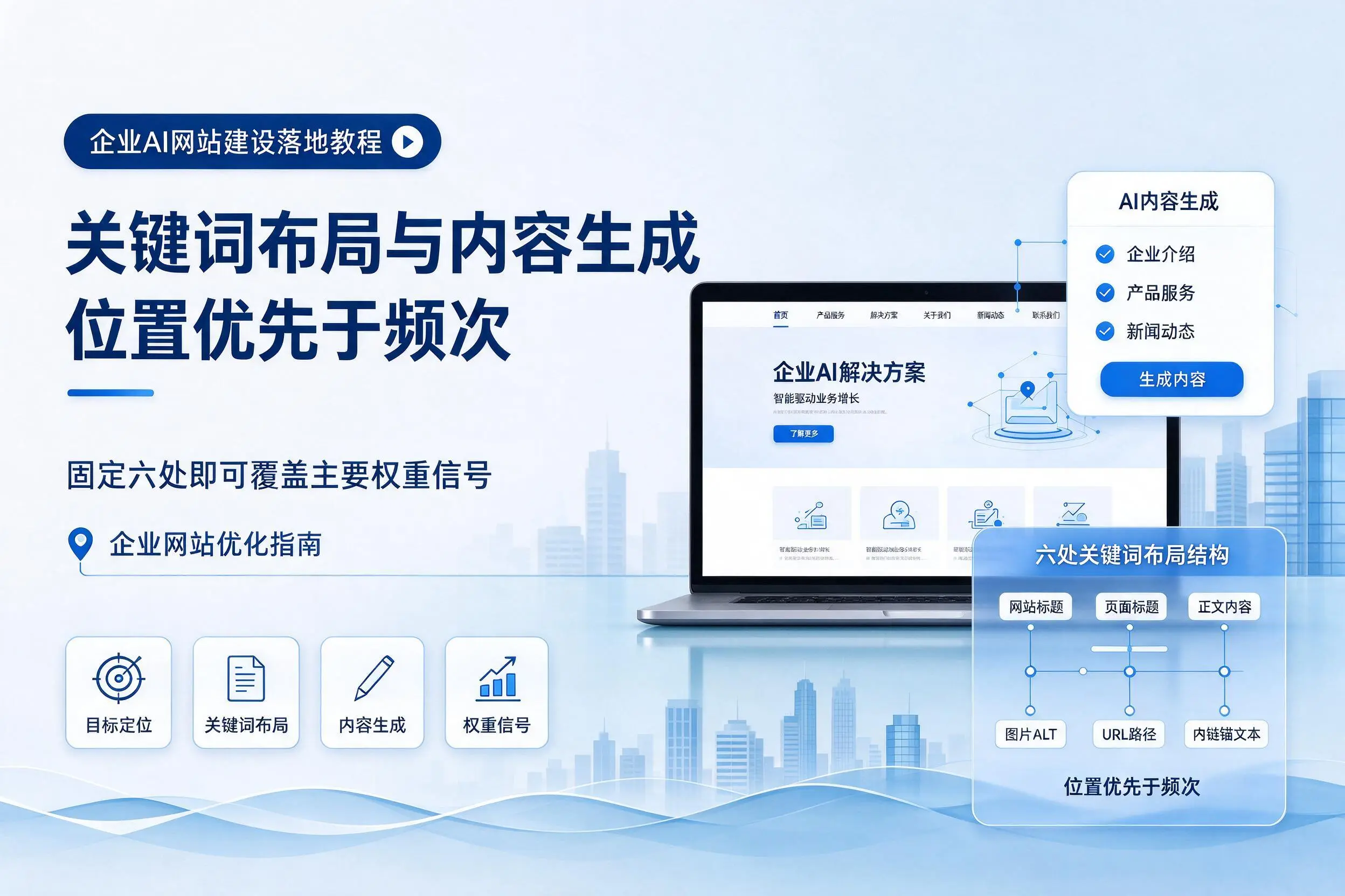 乌鲁木齐企业AI网站建设落地教程:关键词布局与内容生成